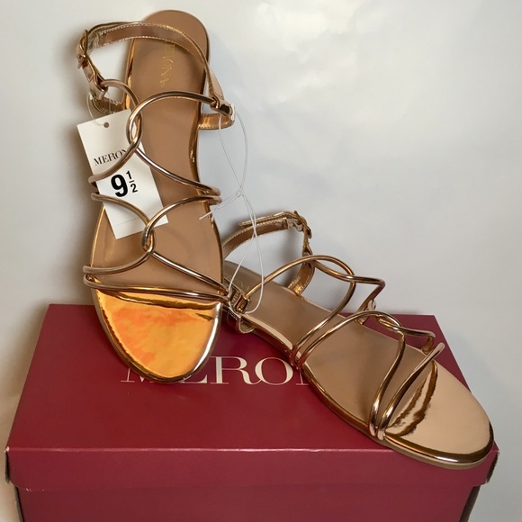 ADDITIONAL PHOTOS “Marcie” Rose Gold Sandals, NWT - Picture 3 of 6